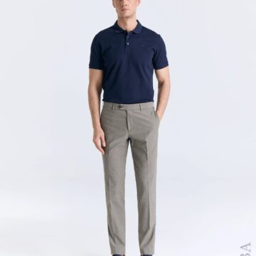 RUBA Tailored Slim Fit Chino Vizon Gri Boydan Görünüm