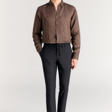 RUBA Milano Slim fit Pantolon - Koyu Füme